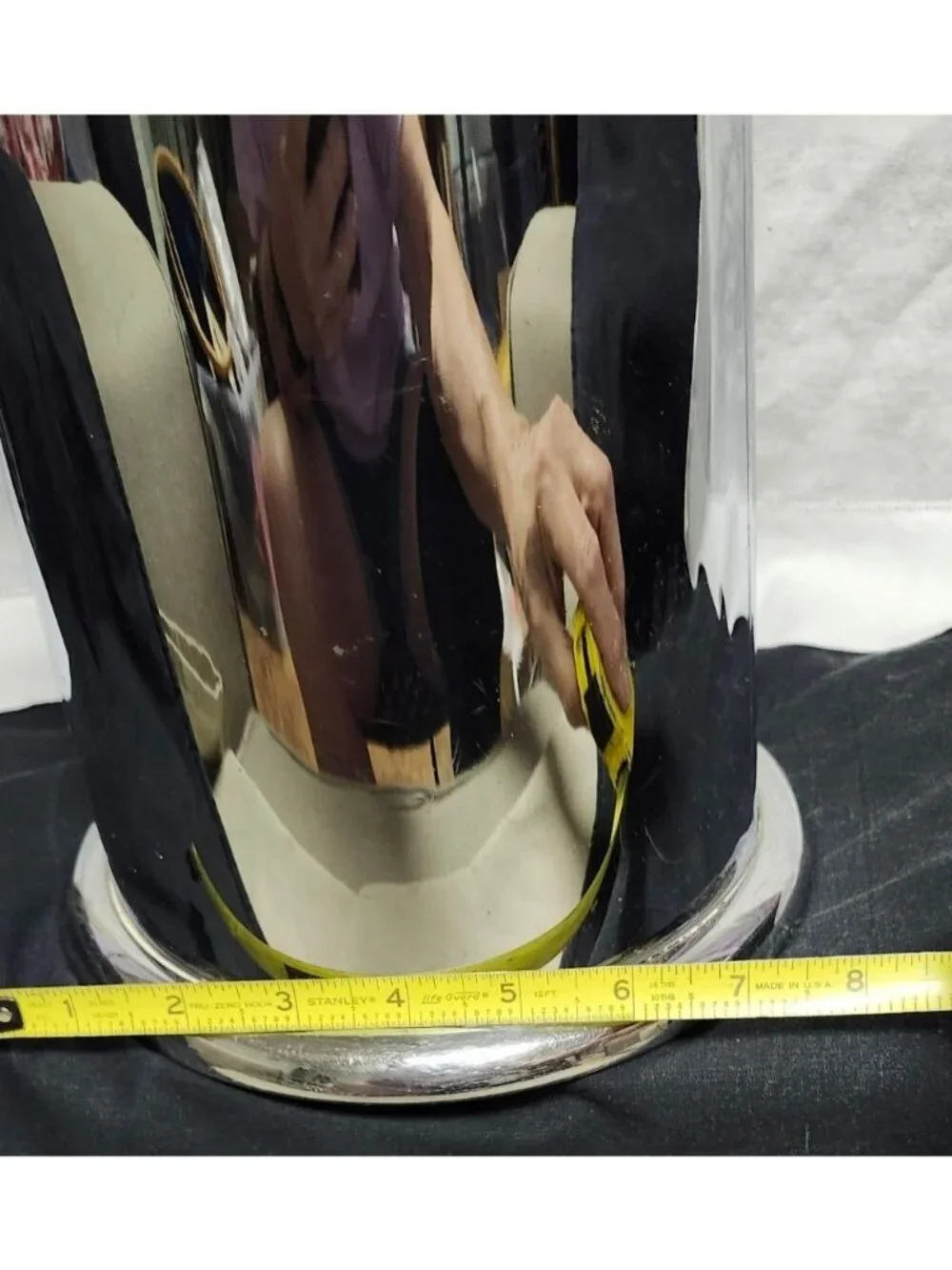 Vintage Manning-Bowman Art Deco Chrome Ice Bucket  Walnut Lid Rare Double Handle